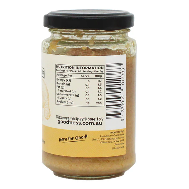 Honest To Goodness Ginger Paste 200g, Australian Certified Organic - Image 3