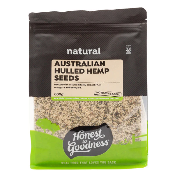 Honest To Goodness Natural Australian Hulled Hemp Seeds 200g Or 800g, Packed With Essential Fatty Acids - Image 2