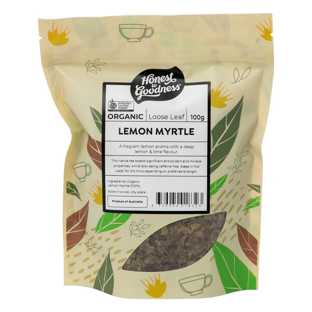 Honest To Goodness Lemon Myrtle 100g, Loose Leaf Tea Certified Organic