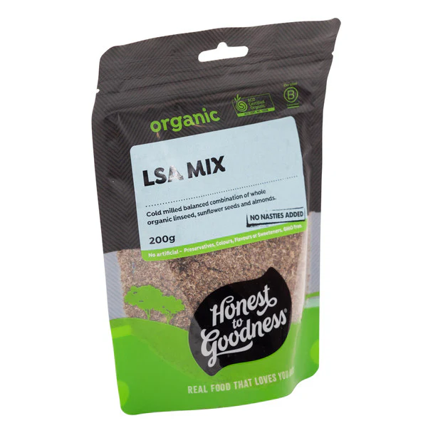 Honest To Goodness Certified Organic LSA Mix 200g, Linseed, Sunflower & Almond - Image 3