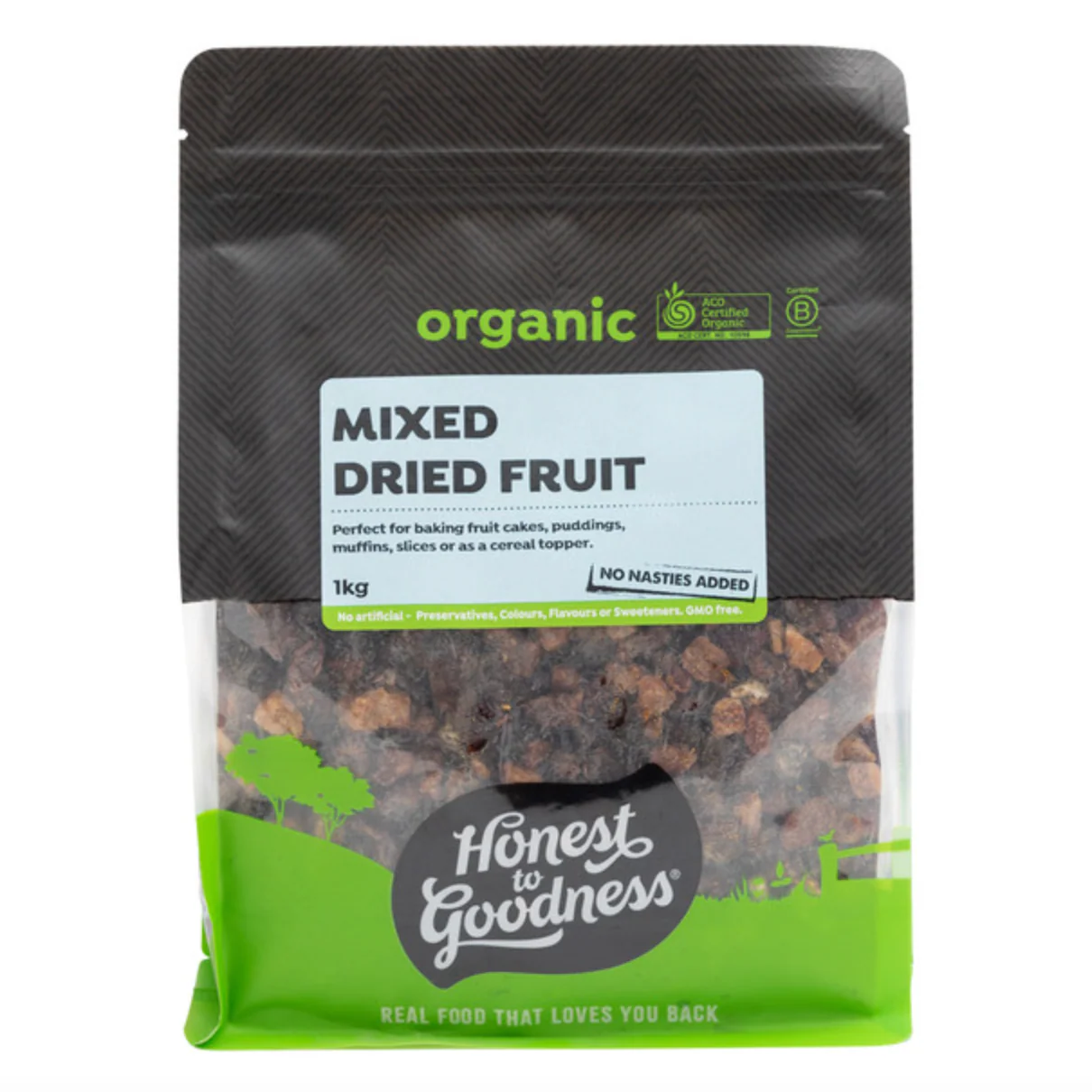Honest To Goodness Mixed Dried Fruit 1kg, Naturally Sun-Dried
