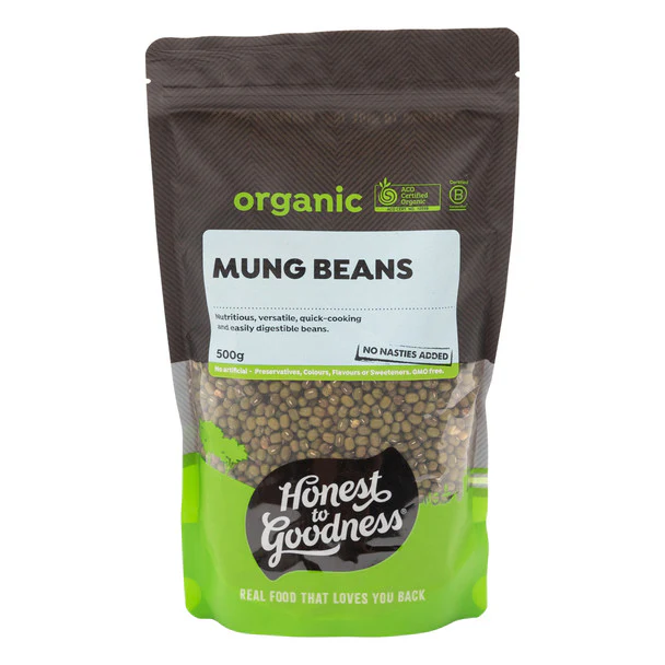 Honest To Goodness Australian Mung Beans 500g, Quick-Cooking & Nutritious