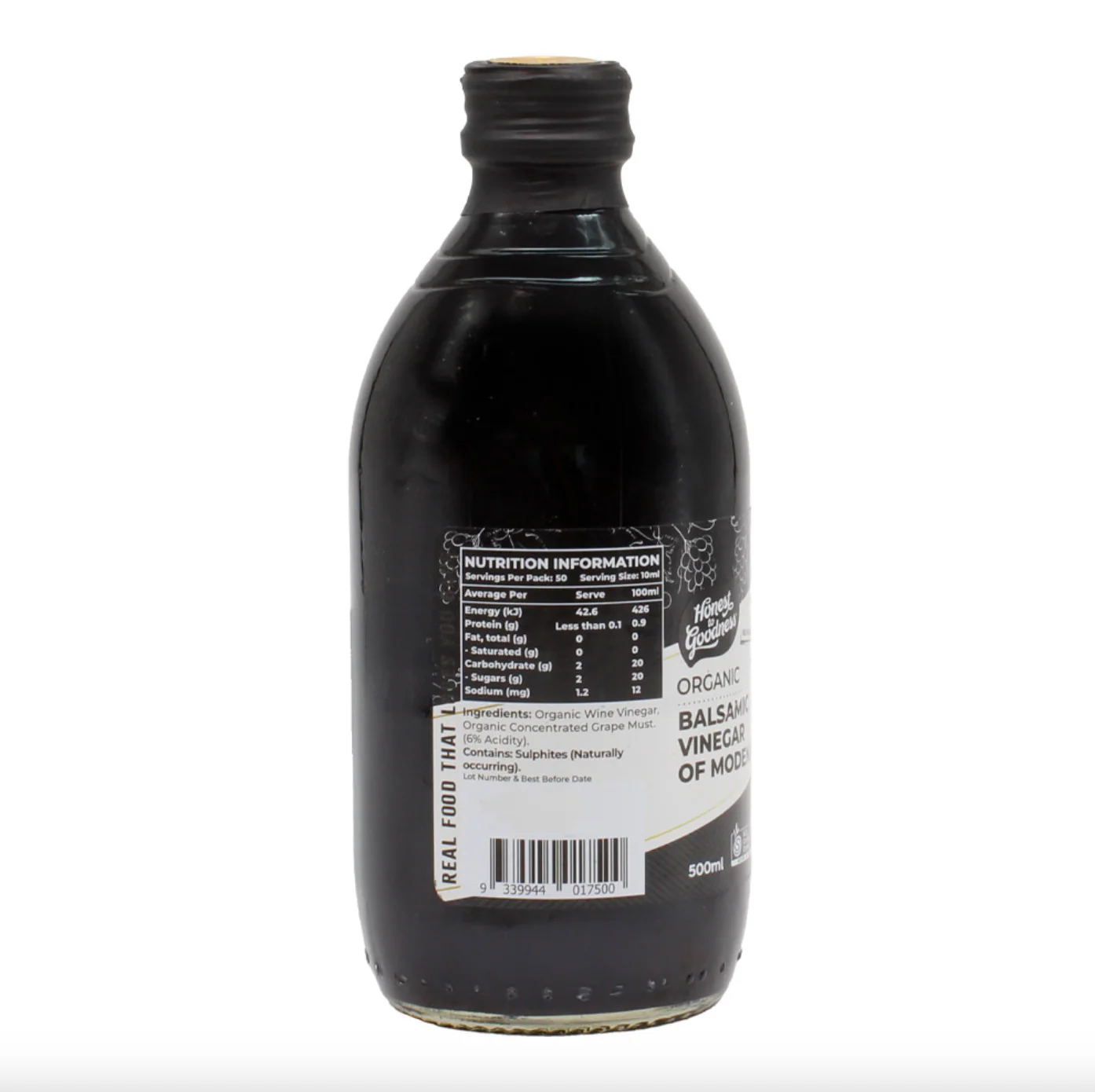Honest To Goodness Organic Balsamic Vinegar Of Modena 500mL, Product Of Italy - Image 3