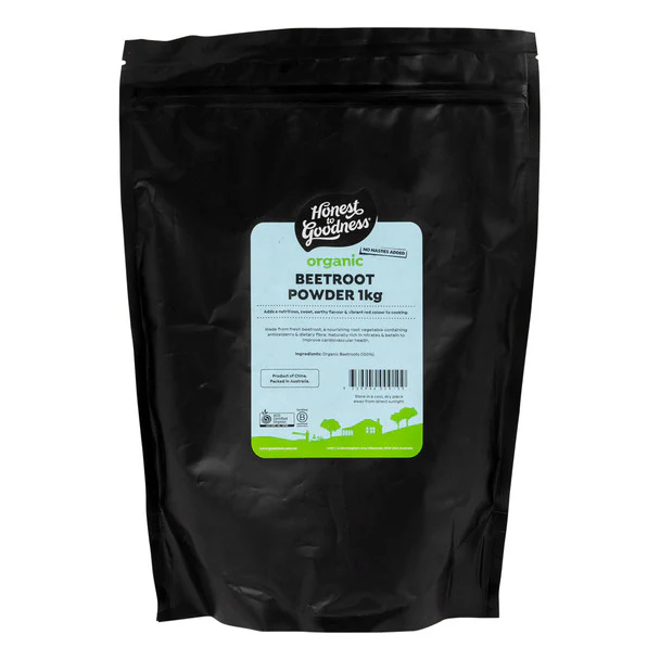 Honest To Goodness Organic Beetroot Powder 1Kg, Adds A Sweet Flavour With A Vibrant Colour - Image 2