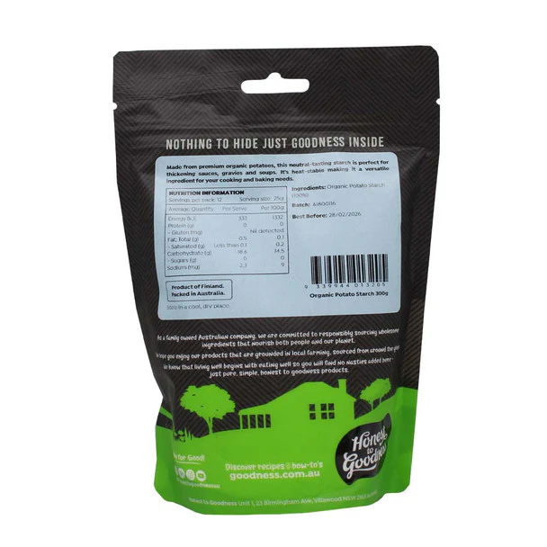 Honest To Goodness Potato Starch 300g, Australian Certified Organic - Image 2