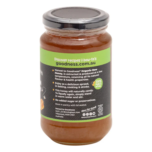 Honest To Goodness Certified Organic Australian 100% Raw Honey 500g or 1KG, Delicious - Image 2