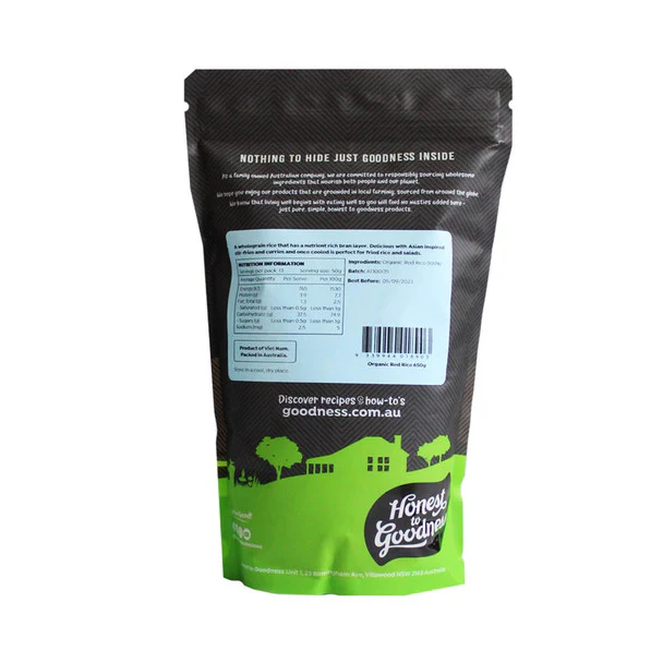 Honest To Goodness Red Rice 650g, Australian Certified Organic - Image 3