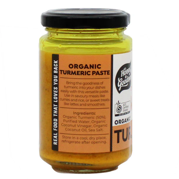 Honest To Goodness Turmeric Paste 200g, Australian Certified Organic - Image 2