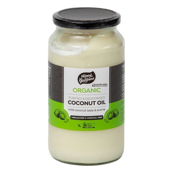 Honest To Goodness Purified/Deodorised Coconut Oil 500ml Or 1L, Australian Certified Organic - Image 2