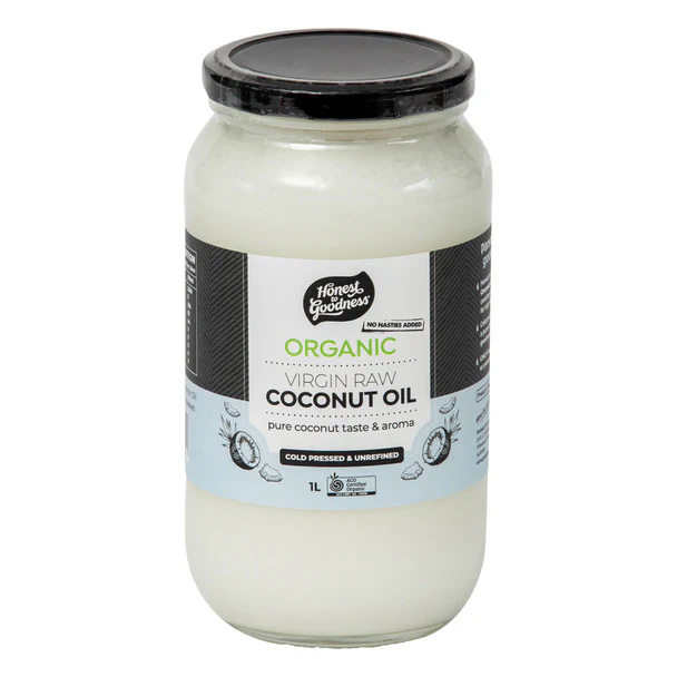Honest To Goodness Virgin Raw Coconut Oil 500ml Or 1L, Australian Certified Organic - Image 2