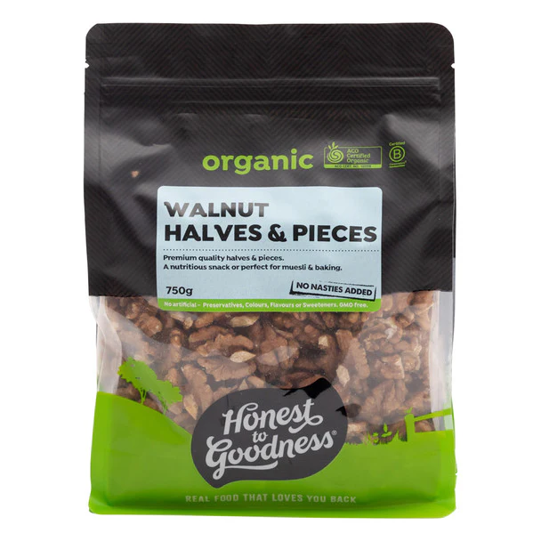 Honest To Goodness Walnut Halves & Pieces 175g Or 750g, Australian Certified Organic & Premium Quality - Image 4