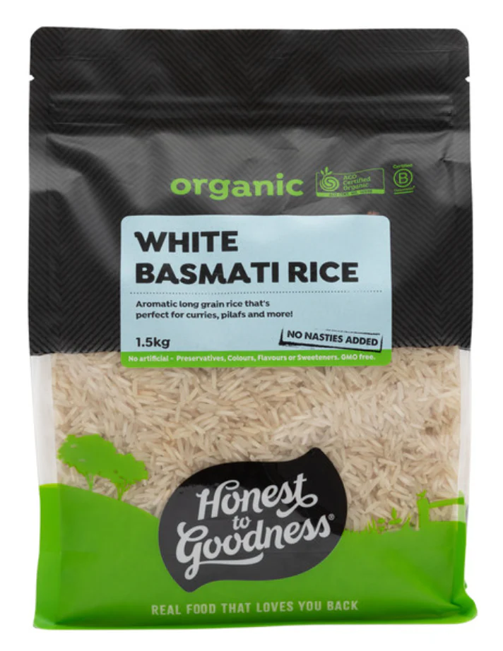Honest To Goodness Organic White Basmati Rice 650g Or 1.5Kg, Aromatic Long Grain - Image 4