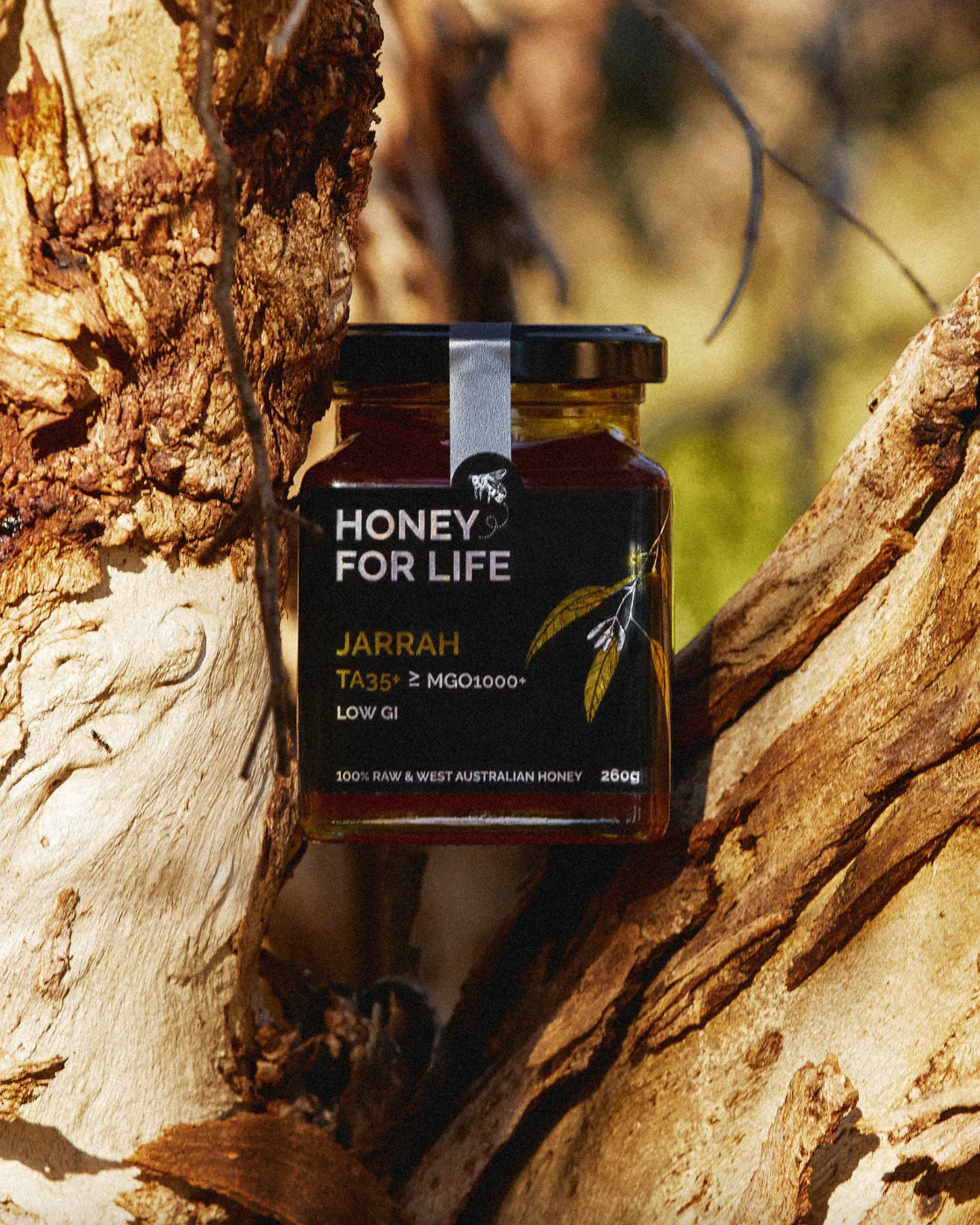 Honey For Life Jarrah Active Honey TA35+ 260g, High Antibacterial Strength