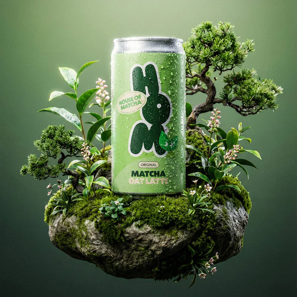 House Of Matcha Original Oat Matcha Latte 250mL, Plant Based & Dairy Free - Image 2