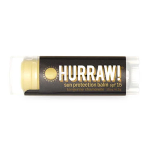 Hurraw Lip Balm 4.8g, SPF15 Balms Collection, Tangerine Chamomile Flavour