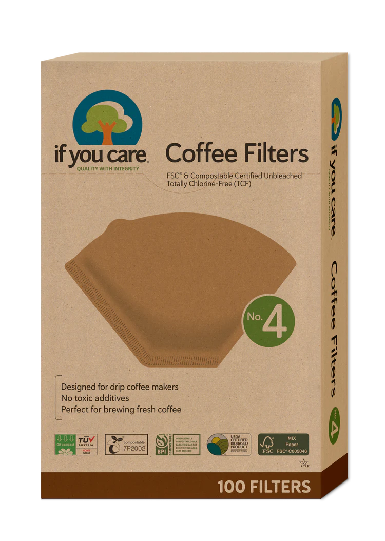 If You Care Coffee Filters No2. Or No4., 100 Filters Unbleached & Chlorine Free - Image 2