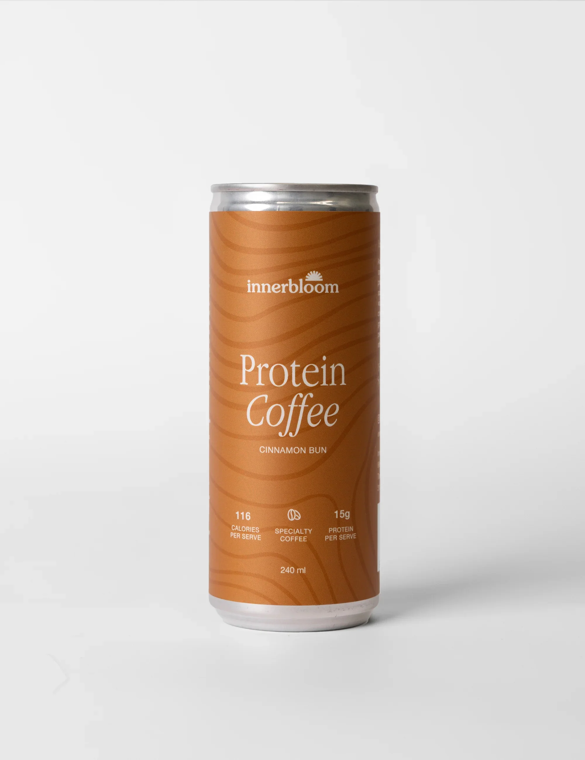 Innerbloom Cinnamon Bun Protein Coffee 240mL, Only 116 Calories Per Serve