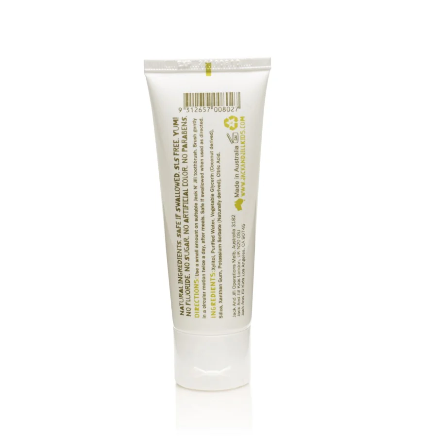Jack N' Jill Natural Kid's Toothpaste Flavor Free 50g, Fluoride Free - Image 2