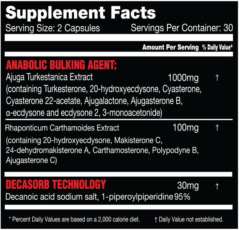 KillerLabz Killer Turk 60Capules, For The Strongest Anabolic Effect - Image 2