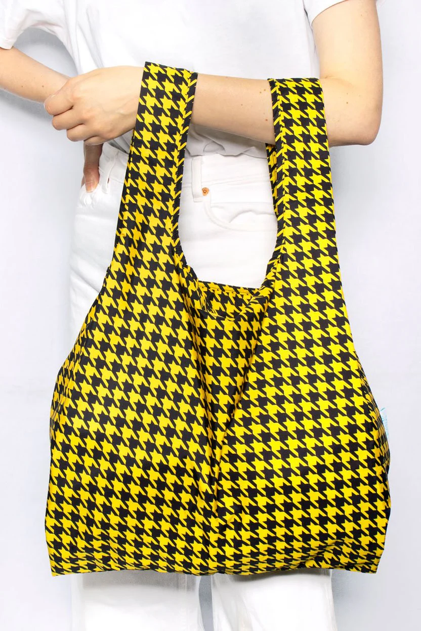 Kind Bag Medium Size, Dogtooth Pattern