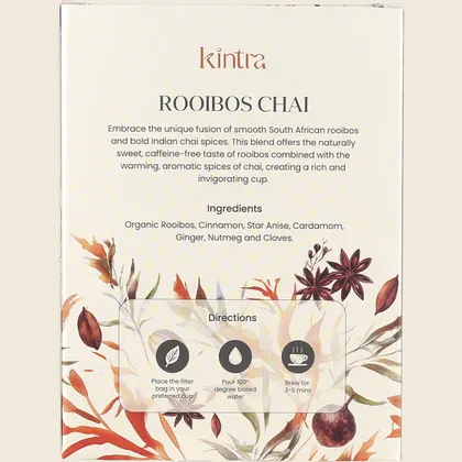 Kintra Rooibos Chai Tea Bags 32 Bags, Spiced Caffeine-Free Rooibos Blend - Image 2