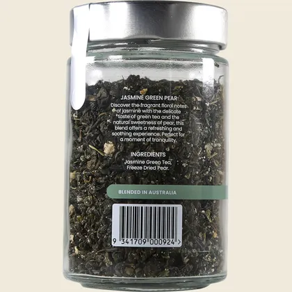 Kintra Loose Leaf Tea Jasmine Green Pear 100g, Floral–Fruity Green Harmony - Image 2