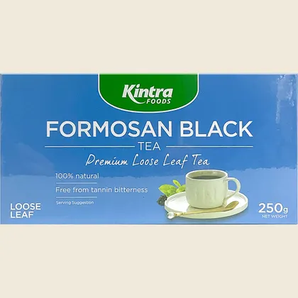 Kintra Formosan Black Tea Loose Leaf 250g, Smooth Organic Taiwanese Black Tea - Image 2