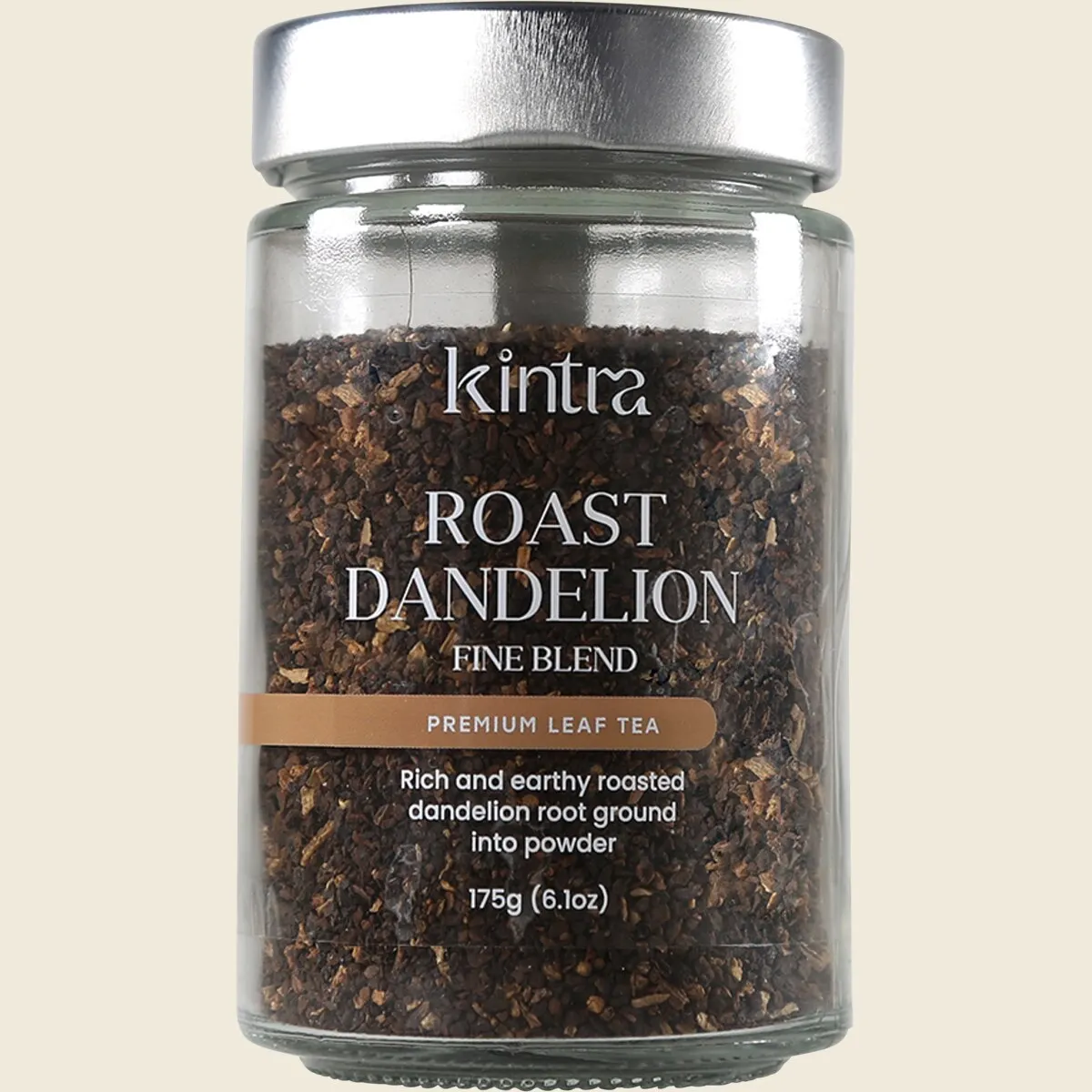 Kintra Roasted Dandelion Blend Fine 175g, Smooth Herbal Coffee Alternative