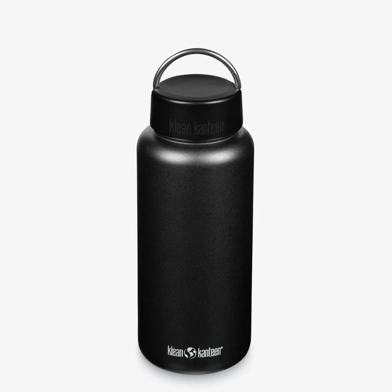 Klean Kanteen Wide Mouth With Wide Loop Cap & Bale 40oz (1182ml), BPA Free