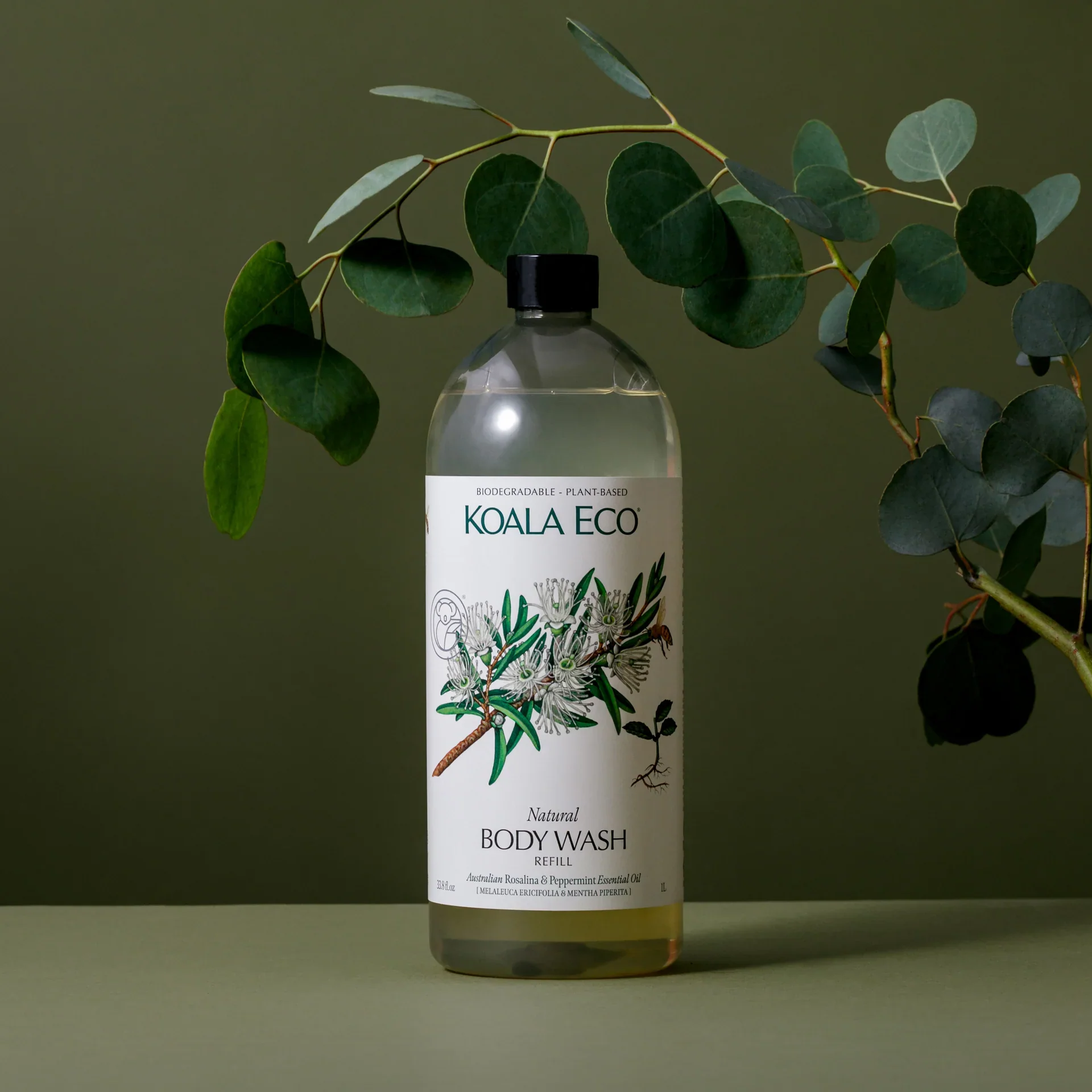 Koala Eco Natural Body Wash 500mL, With Australian Rosalina & Peppermint Essential Oil - Image 3