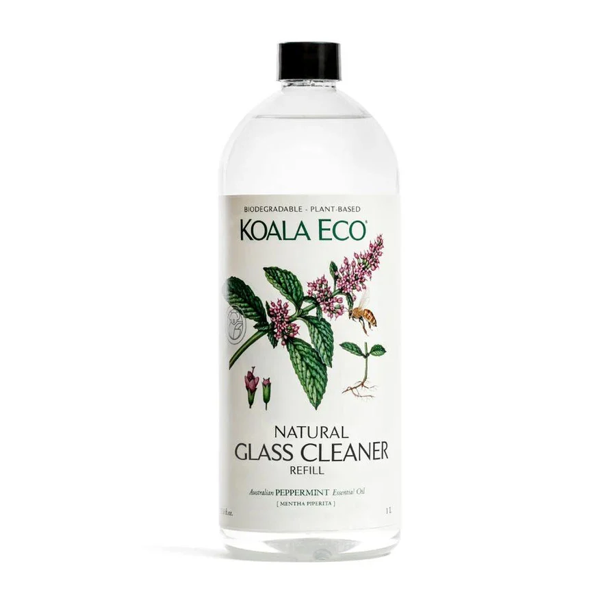 Koala Eco Natural Glass Cleaner 500ml Or 1L, Peppermint Essential Oil - Image 2