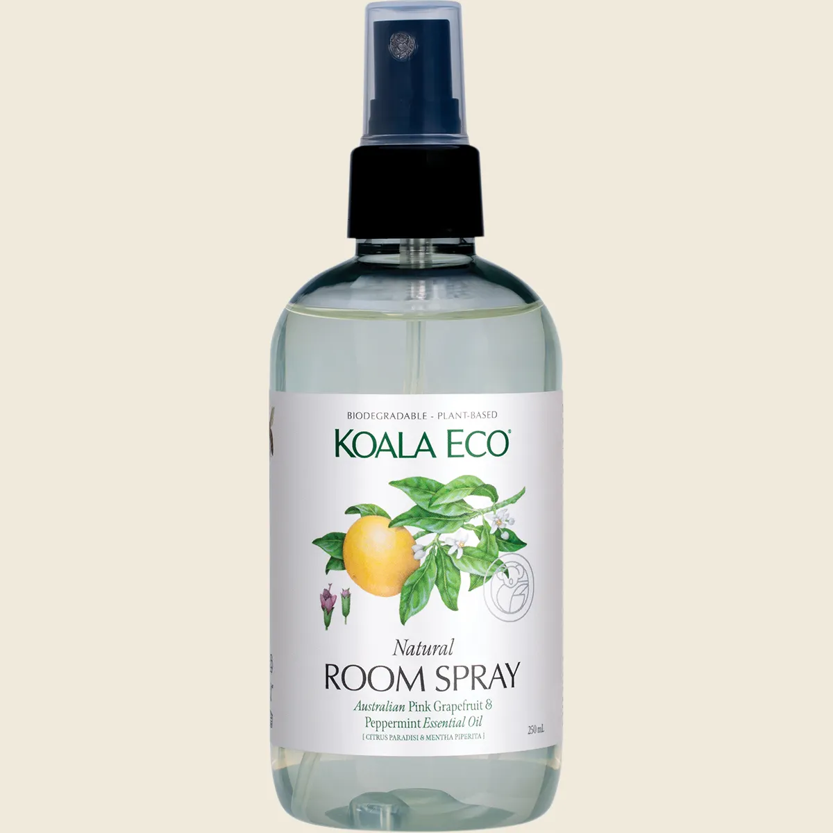 Koala Eco Natural Room Spray 250mL, Australian Pink Grapefruit & Peppermint Essential Oil