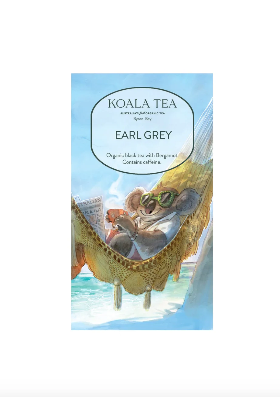 Koala Tea Certified Organic Earl Grey Tea 20Tea Bags, For The Finest Black Tea - Image 2