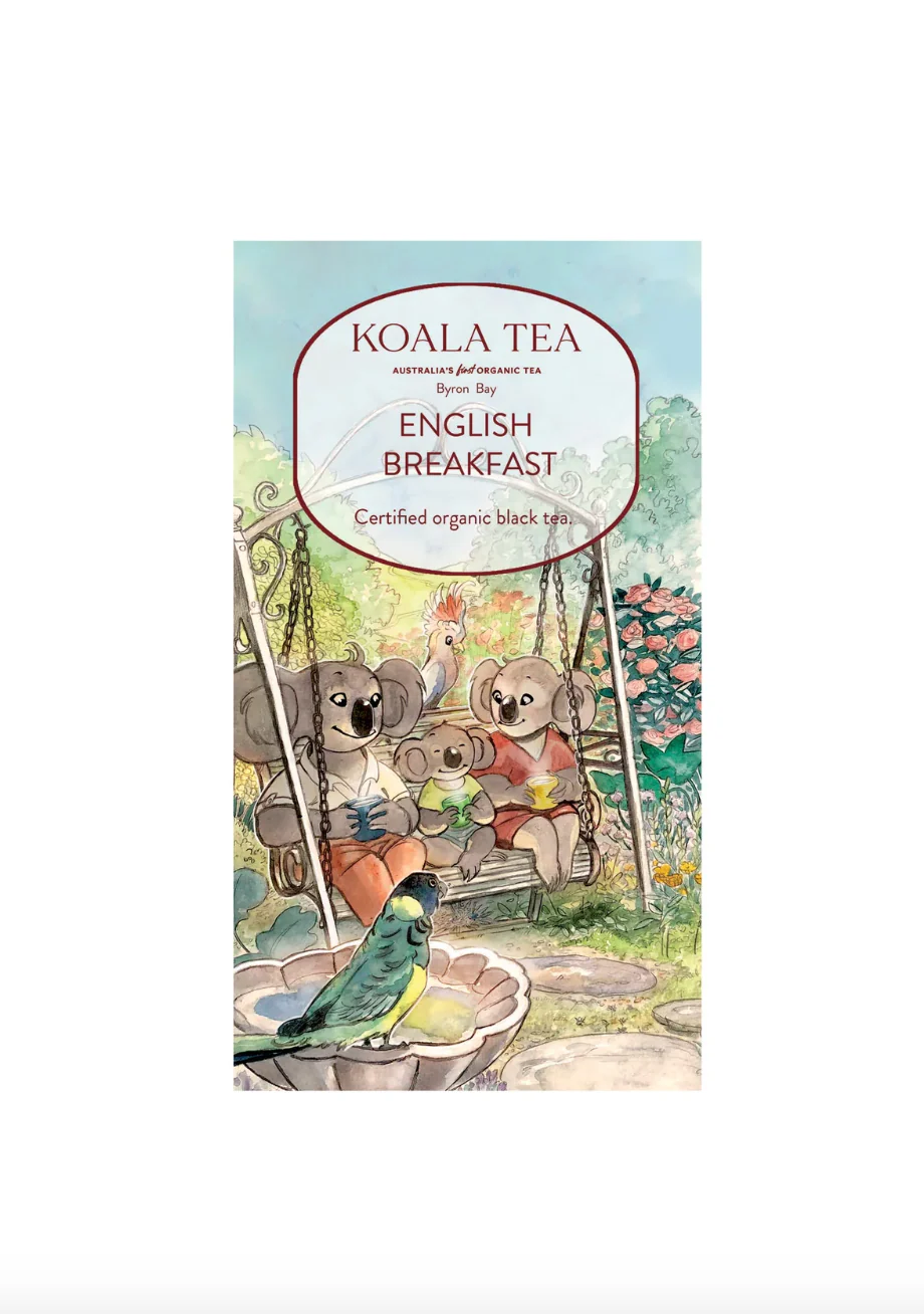 Koala Tea English Breakfast 20 Tea Bags, Certified Organic - Image 2