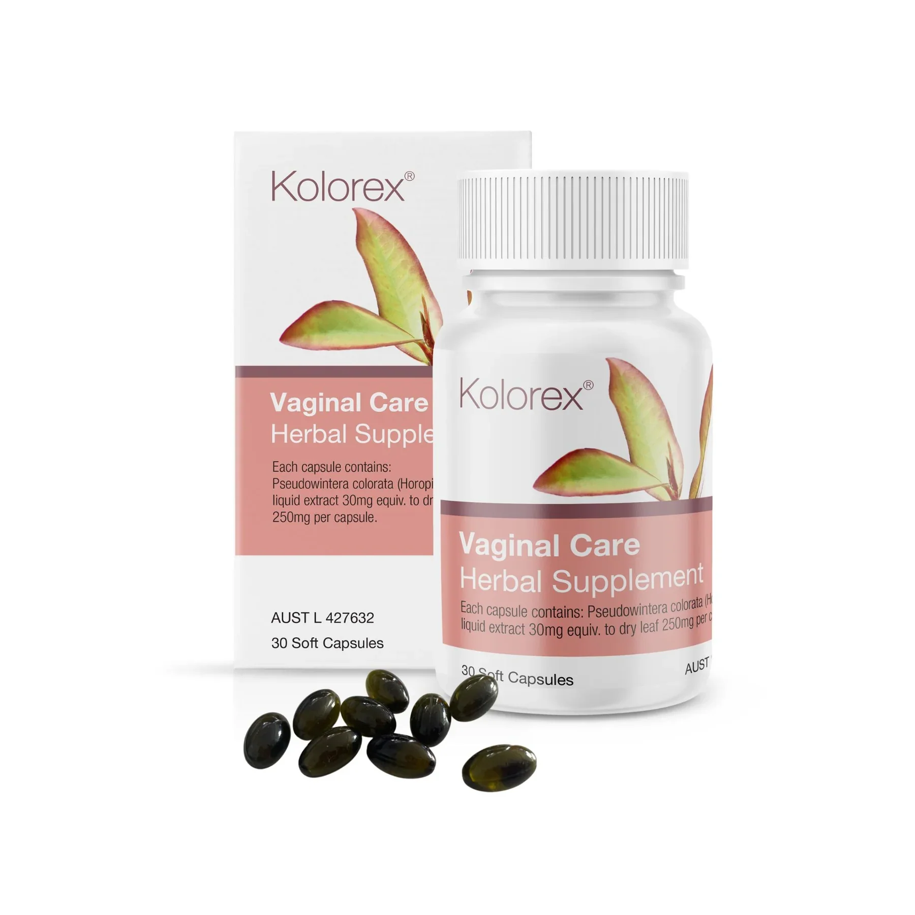 Kolorex Vaginal Care Herbal Supplement 30 Softgel Capsules, Support & Maintain Vaginal Health - Image 2