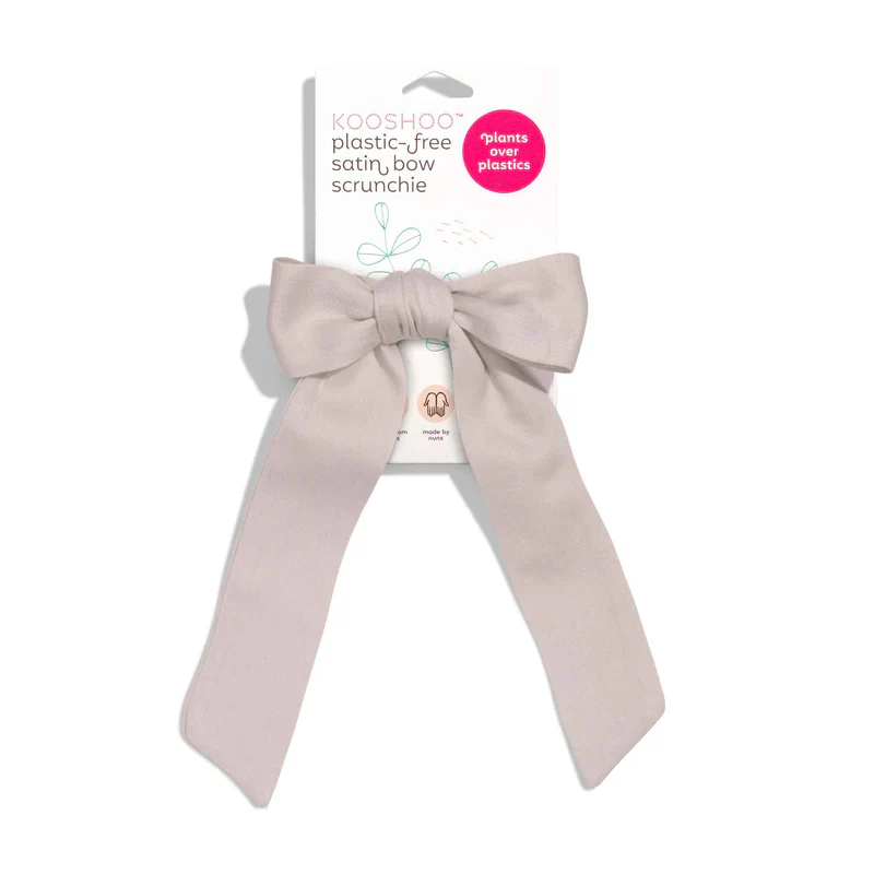 Kooshoo Plastic-free Satin Bow Scrunchies, Please Select Your Colour - Image 3