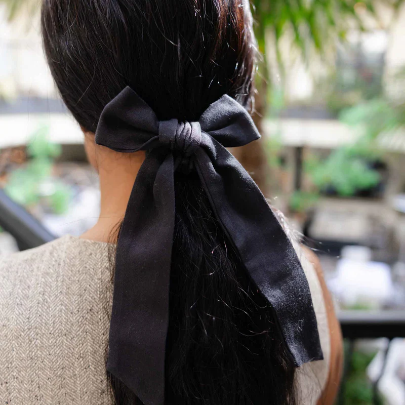 Kooshoo Plastic-free Satin Bow Scrunchies, Please Select Your Colour - Image 6
