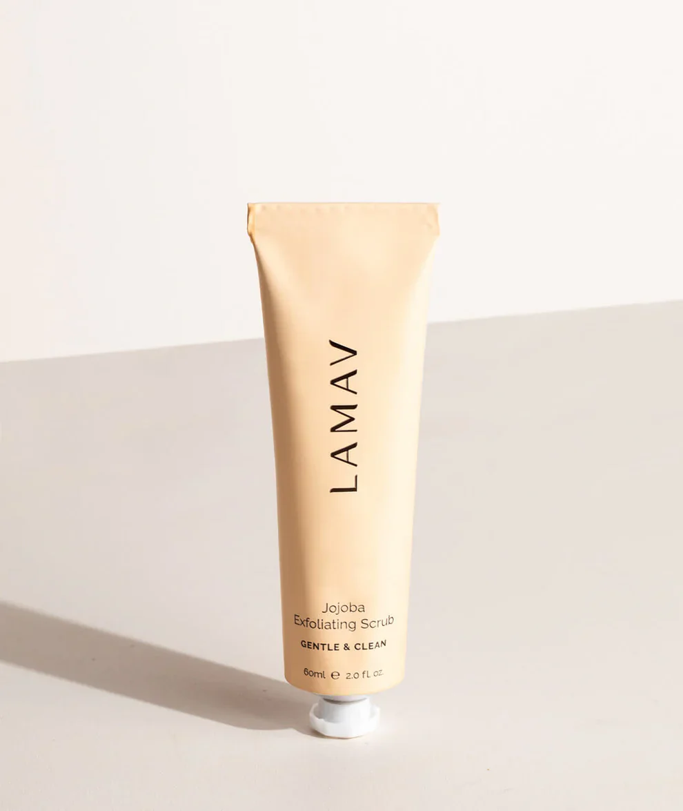 LAMAV Jojoba Exfoliating Scrub 60mL, With Natural Fruit AHAs - Image 2