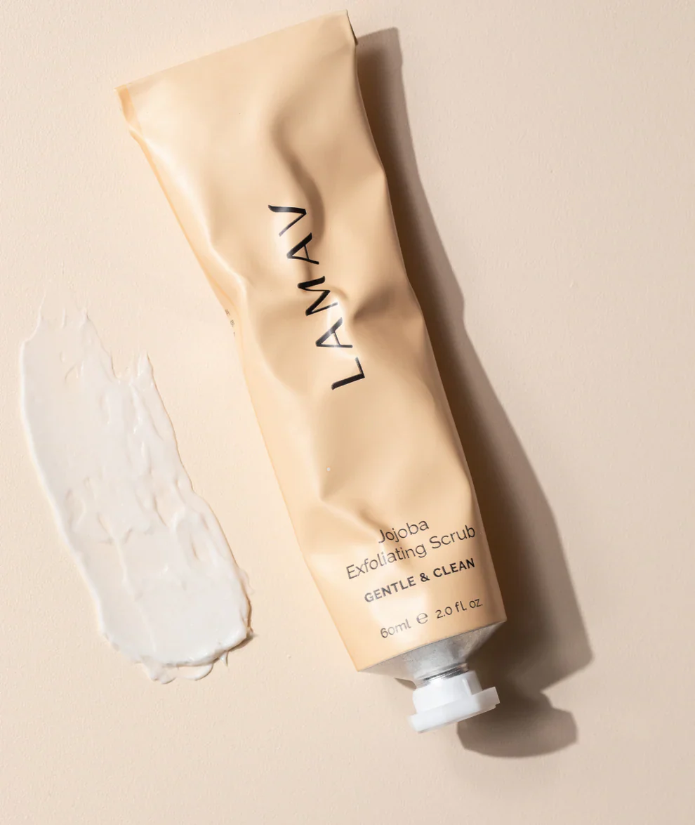 LAMAV Jojoba Exfoliating Scrub 60mL, With Natural Fruit AHAs - Image 3