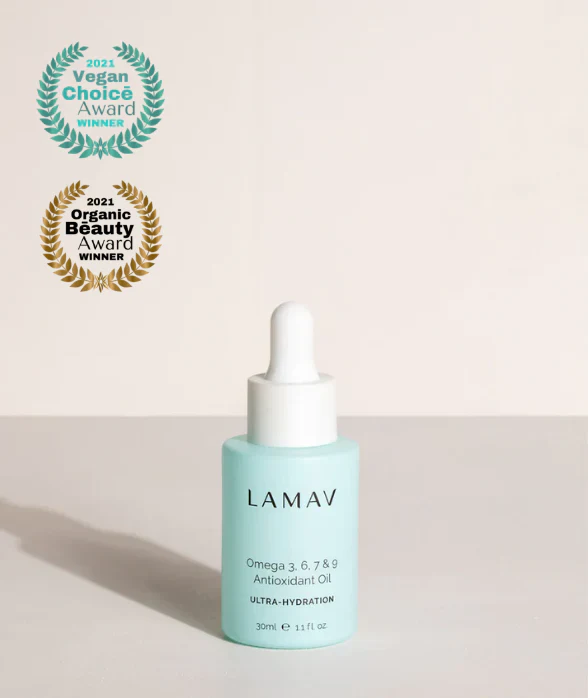LAMAV Omega 3, 6, 7 & 9 Antioxidant Oil 30mL, Ultra-Nourishing Renewal