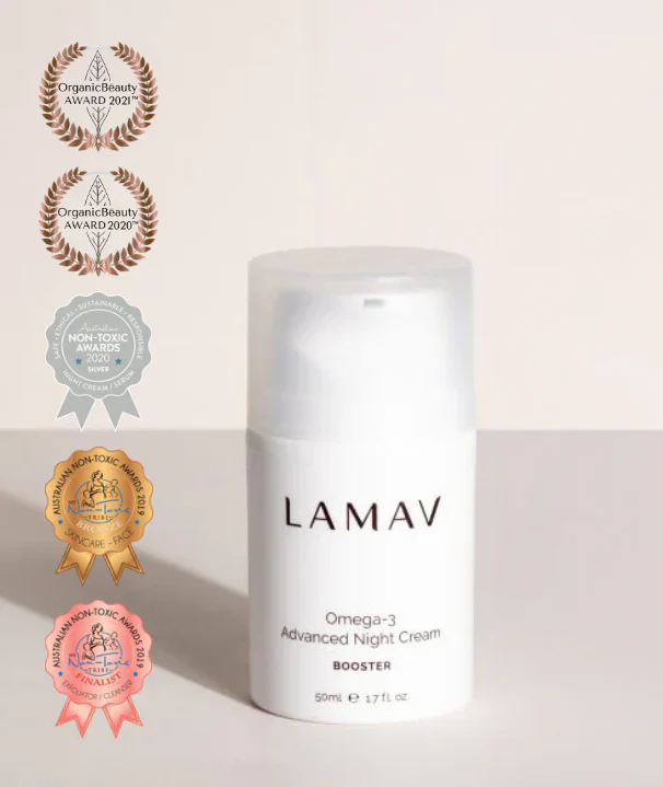 LAMAV Omega-3 Advanced Night Cream 50mL, Overnight Skin Renewal