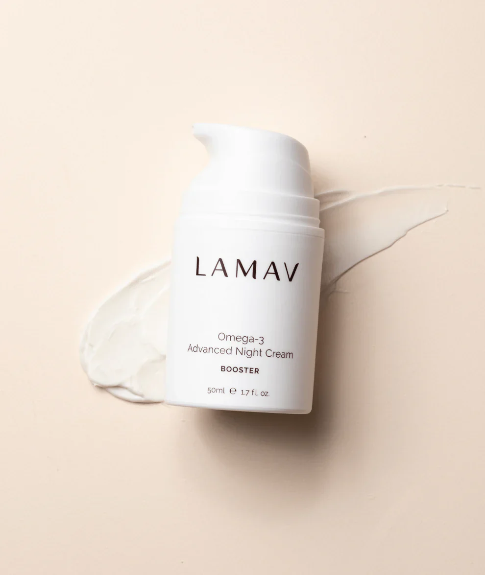 LAMAV Omega-3 Advanced Night Cream 50mL, Overnight Skin Renewal - Image 3