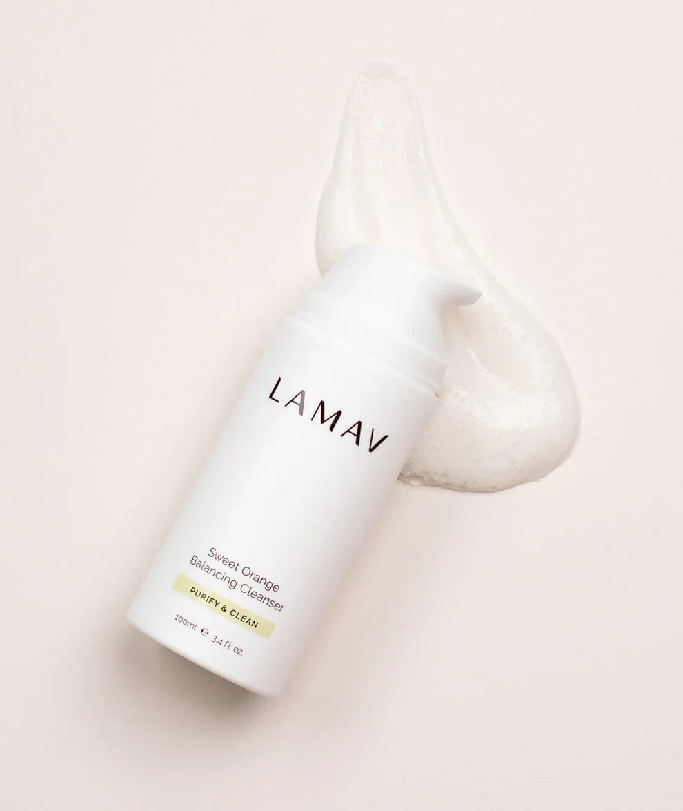 LAMAV Sweet Orange Balancing Cleanser 100mL, With Papaya & Desert Lime - Image 3