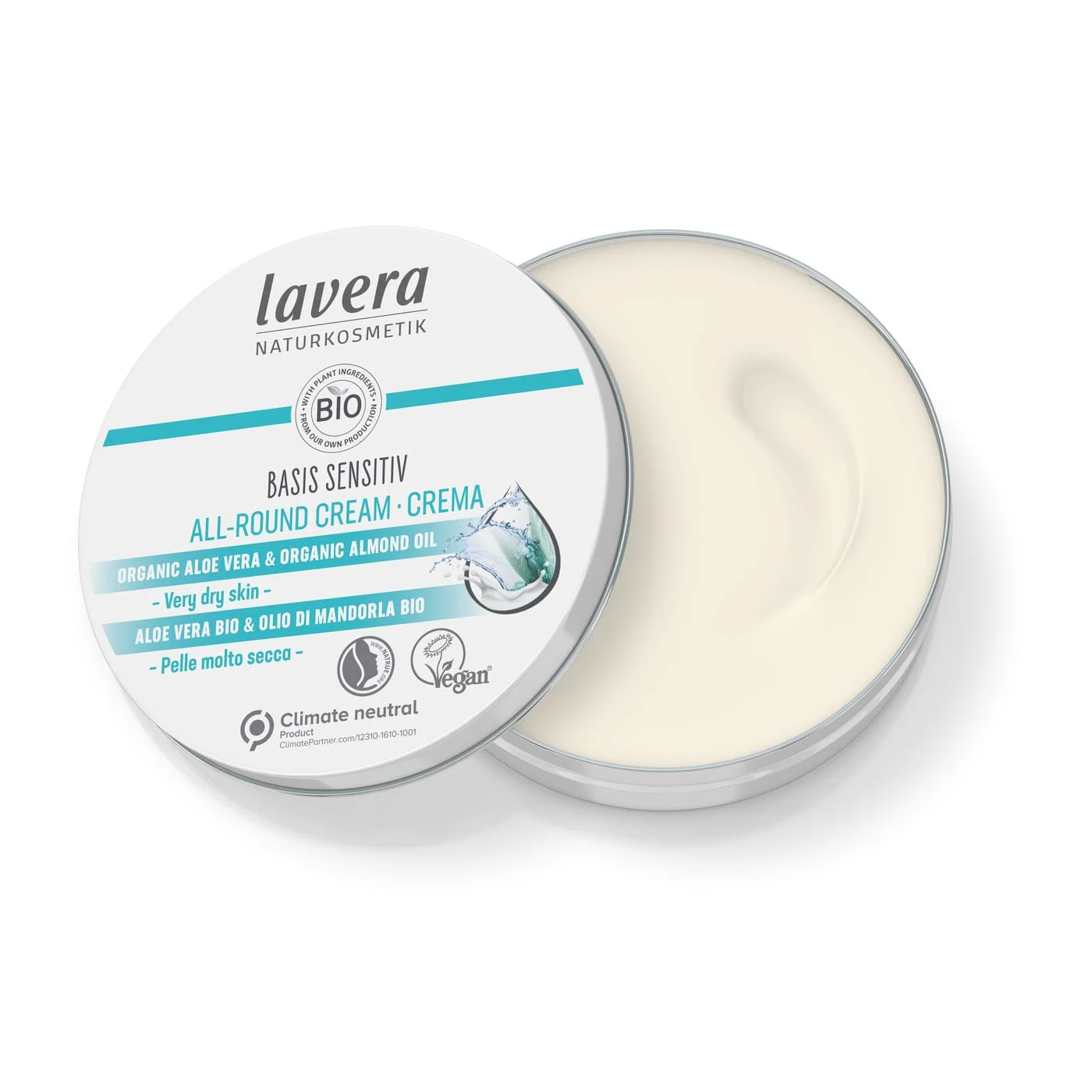 Lavera Basis Sensitiv All-Round Cream 150mL, Prevents Skin From Drying Out