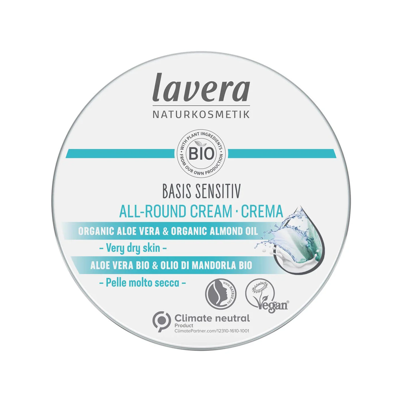 Lavera Basis Sensitiv All-Round Cream 150mL, Prevents Skin From Drying Out - Image 2