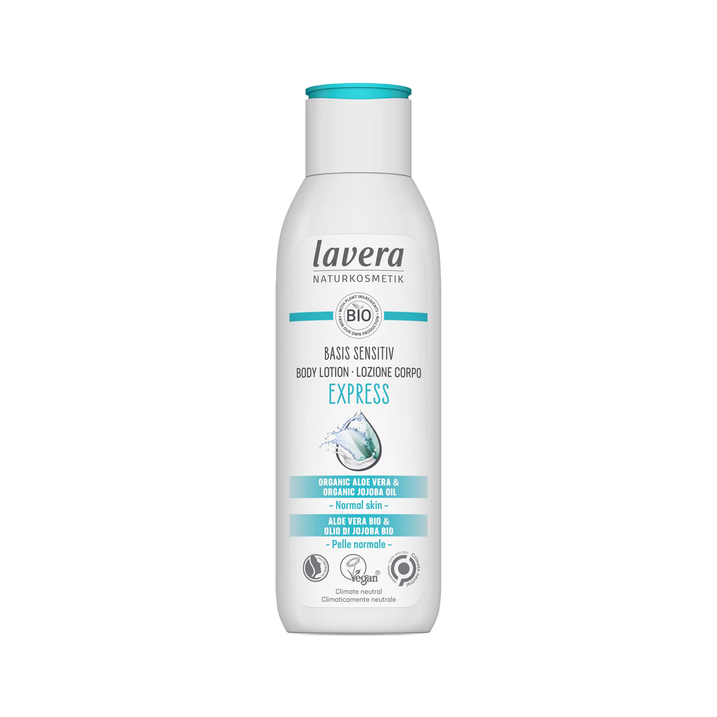 Lavera Basis Sensitiv Express Body Lotion 250mL, For Fast Absorbing & Long Lasting