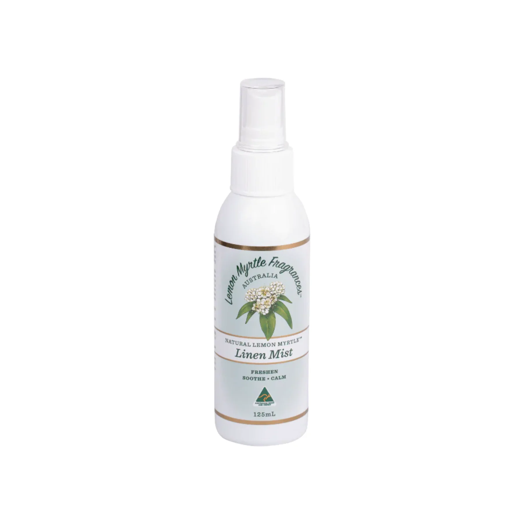 Lemon Myrtle Fragrances Linen Mist 125ml, Long-Lasting, Refreshing & Uplifting Fragrance