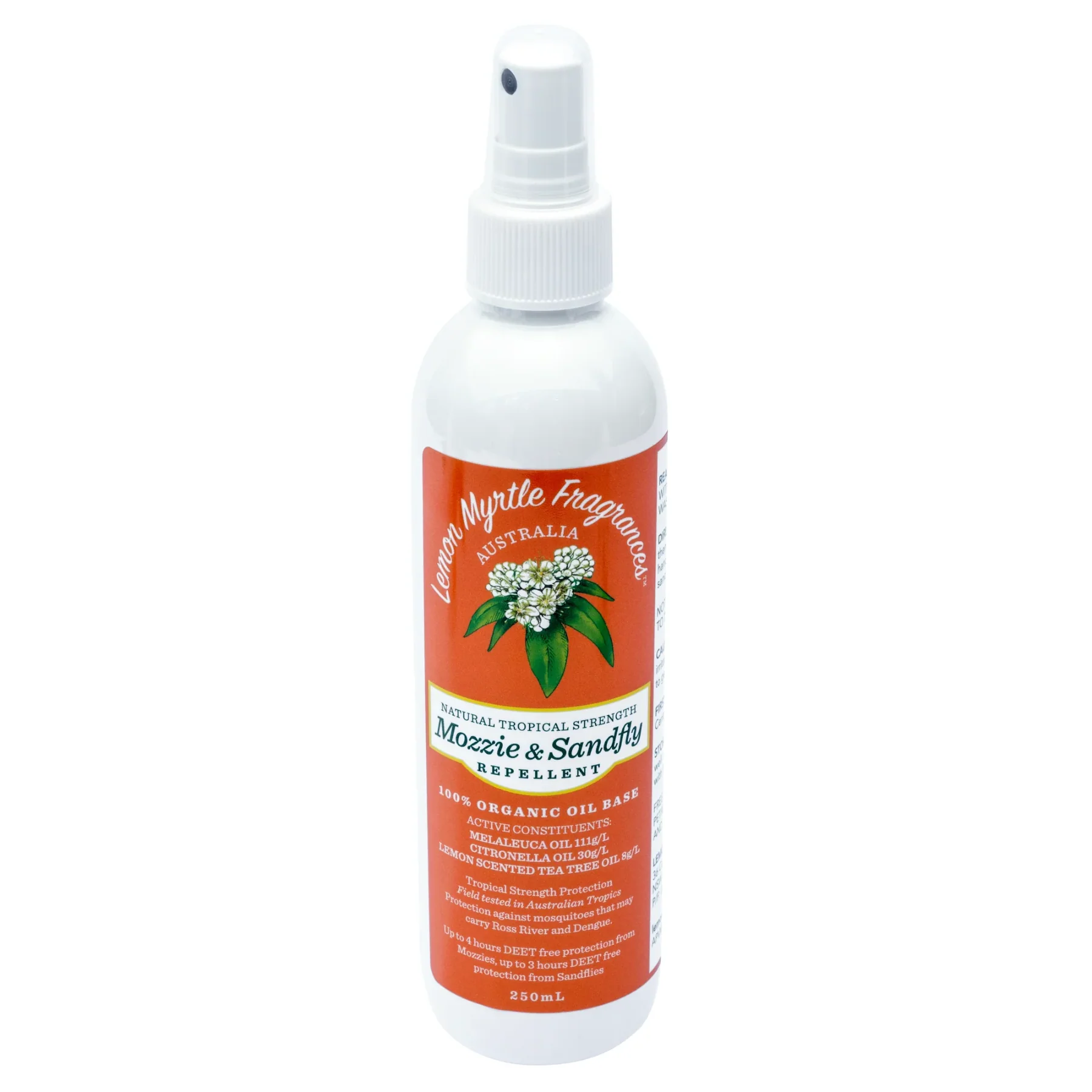 Lemon Myrtle Fragrances Mozzie & Sandfly Repellent 125ml Or 250ml - Image 3
