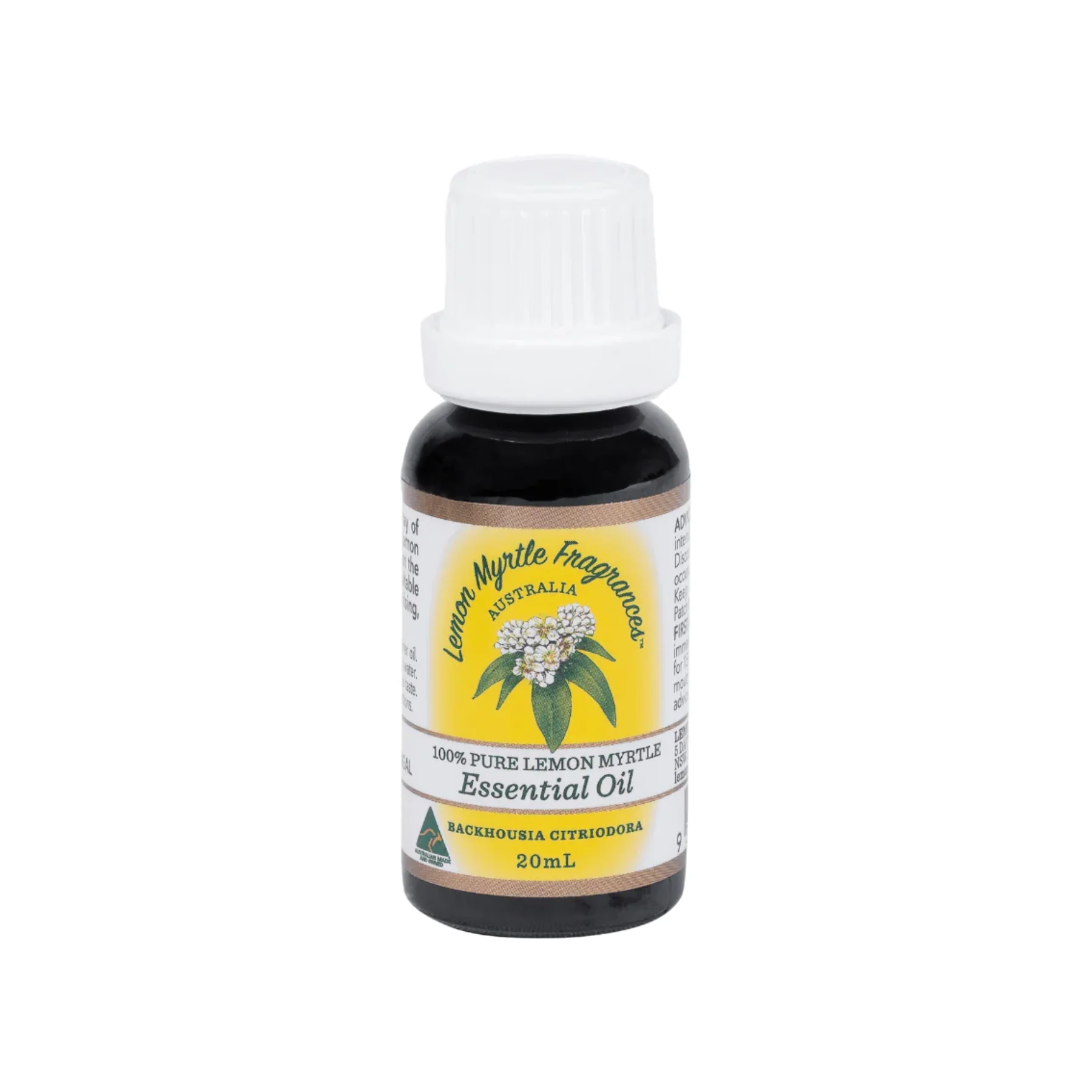 Lemon Myrtle Fragrances Essential Oil (100%) 20ml, Lemon Myrtle Oil - Image 2