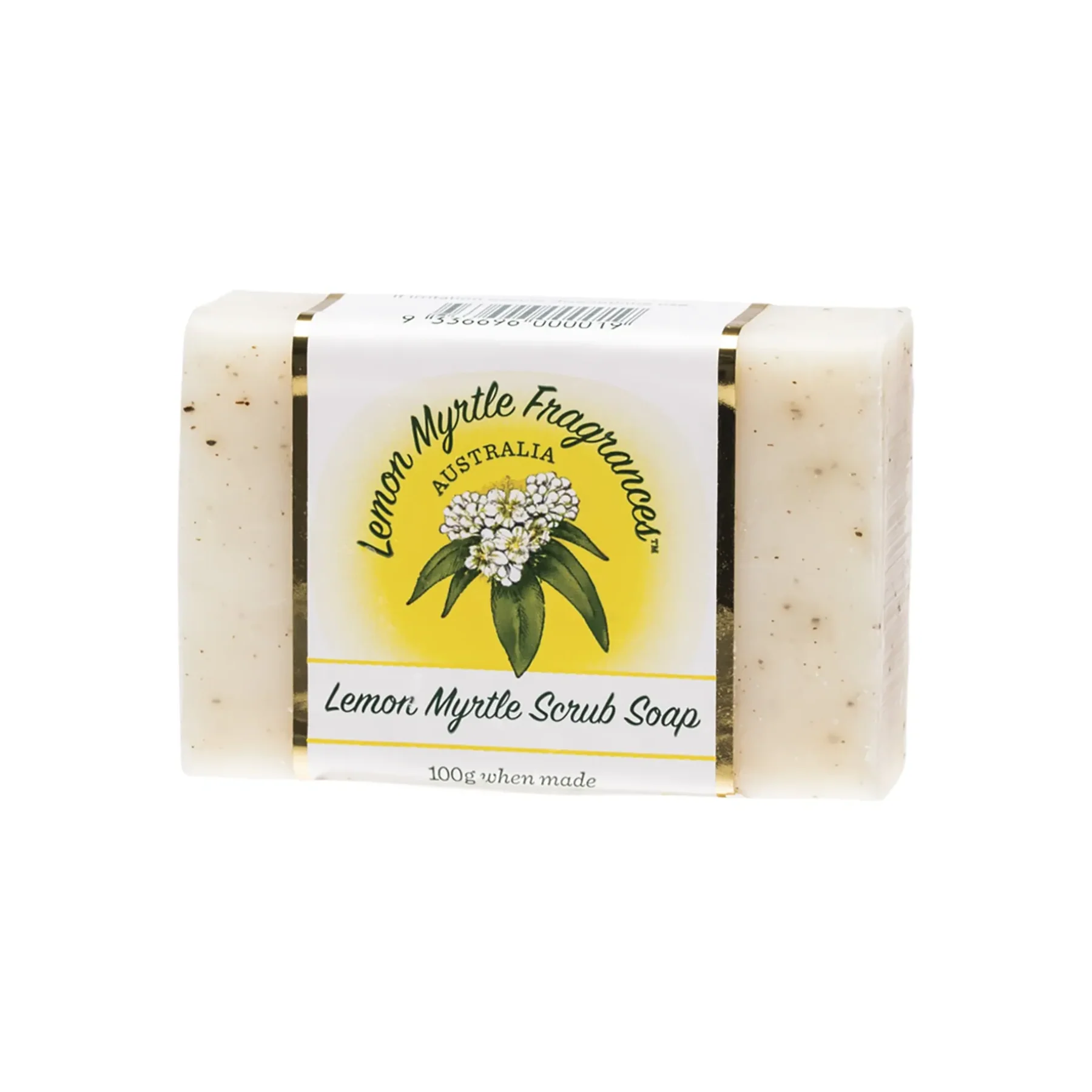 Lemon Myrtle Fragrances Soap 100g, Scrub Soap - Image 2